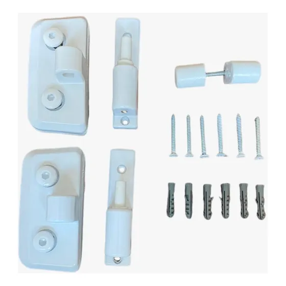 Kit Dobradiça E Puxador P/ Box Vidro De Abrir Automático