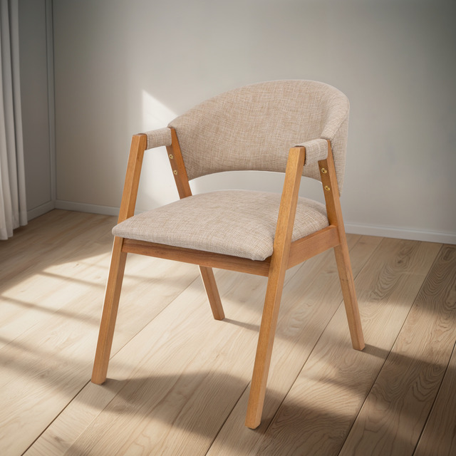 Cadeira De Jantar Estofada Conforto Anatômico Madeira Maciça Cadeira De Jantar Estofada Conforto Anatômico Madeira Maciça