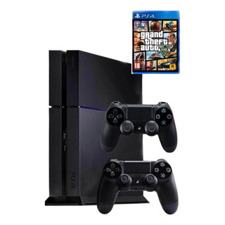 Playstation 4 Fat 500g + Control Extra + Juego Gta V Playstation 4 Fat 500g + Control Extra + Juego Gta V