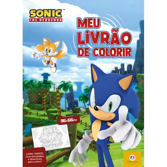 Sonic The Hedgehog - Meu Livrao De Colorir, De Evangelista, Marina. Editorial Ciranda Cultural En Português