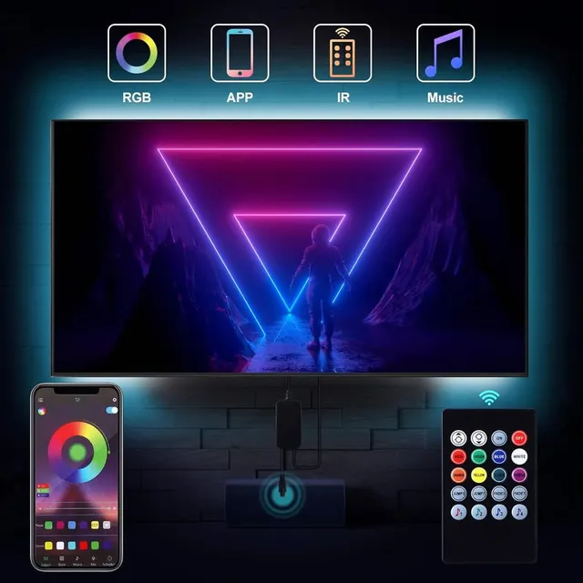 Tira De Luces Led Strip Inteligente Para Tv, Pc, Rgb Con App