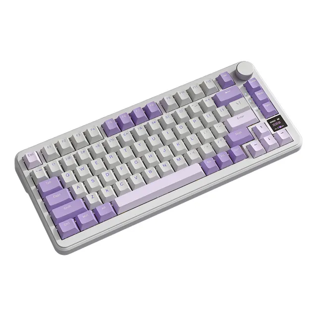 Teclado Mecánico Attack Shark X85 Pro Rgb Qwerty Teclado Lavanda Idioma Español Latinoamérica
