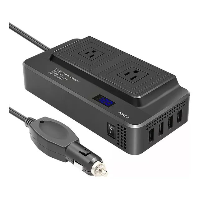 Inversor Convertidor De Coche Corriente 12v Toma Usb