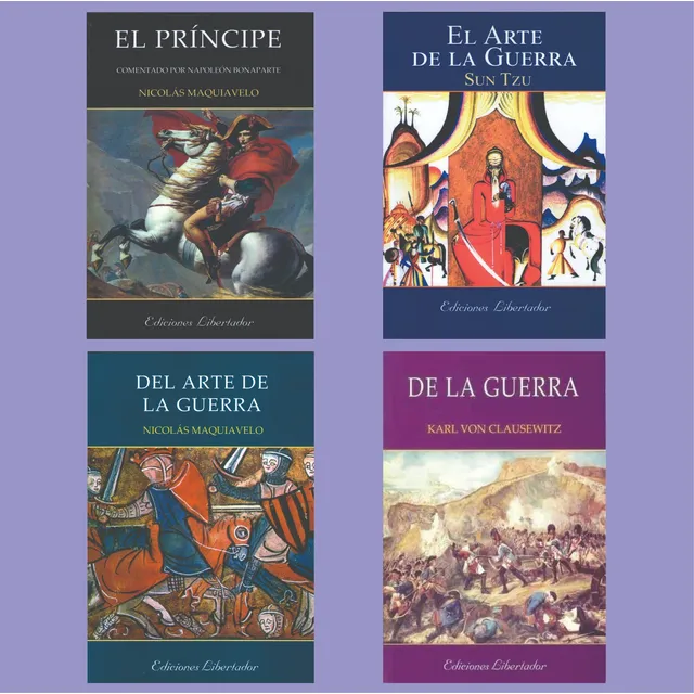 Lote X 4 Libros Estrategia El Arte De La Guerra El Principe