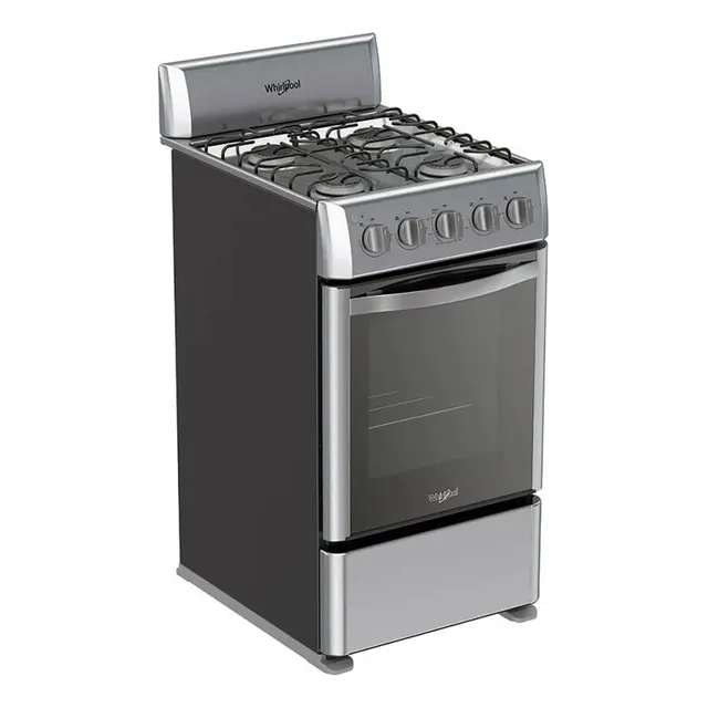 Cocina Horno  A Gas Whirlpool 51cm Acero Lwwr3000s