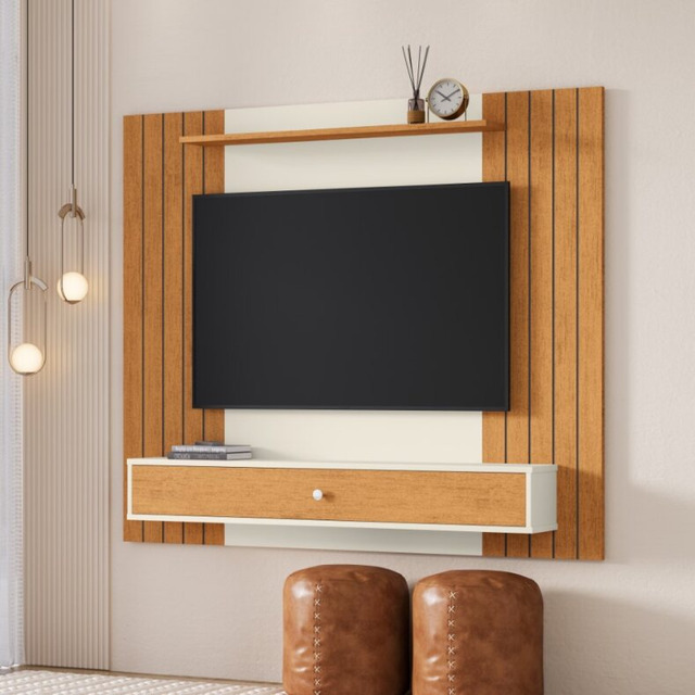 Estante Livro Painel Ripado Para Tv 43 Polegadas Berlim Com Gaveta Casa Jd Off White/ripad... Estante Livro Painel Ripado Para Tv 43 Polegadas Berlim Com Gaveta Casa Jd Off White/ripad...