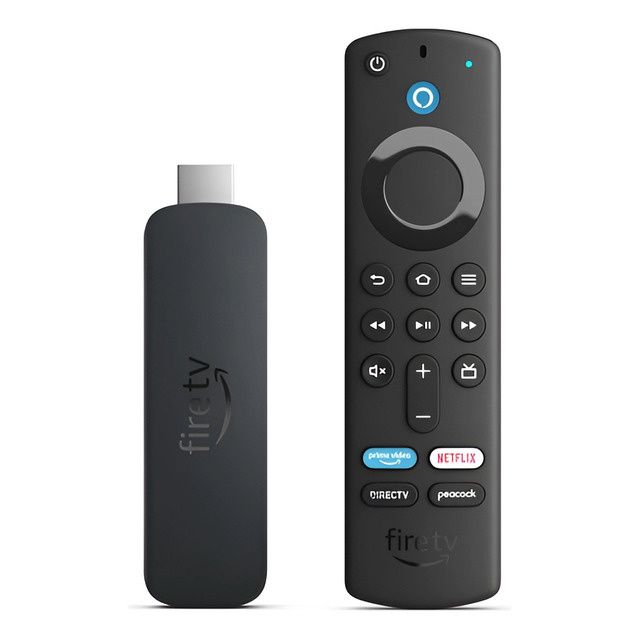 Amazon Fire Stick 4k Wi-fi 6 Alexa Por Voz Inteligente C Preto De Voz