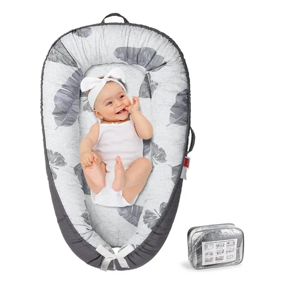 Nido Para Bebé Gris Hojas Para Recién Nacidos De 0 A 24 Mese