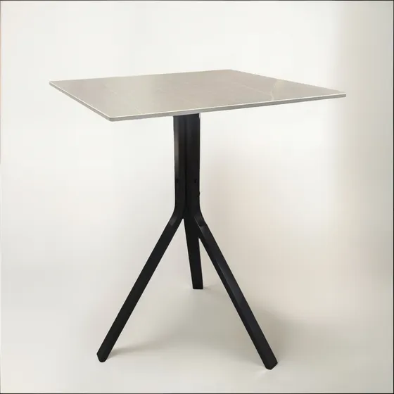 Mesa Bar Resto Balcón Cocina Jardín En Porcelanato 60 Cm