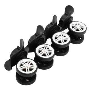 Ruedas De Equipaje Mute De 4 Piezas, Negras, Con Gran Capaci Ruedas De Equipaje Mute De 4 Piezas, Negras, Con Gran Capaci