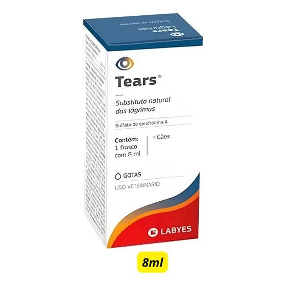 Tears Colírio Gotas Para Cães E Gatos 8ml Labyes