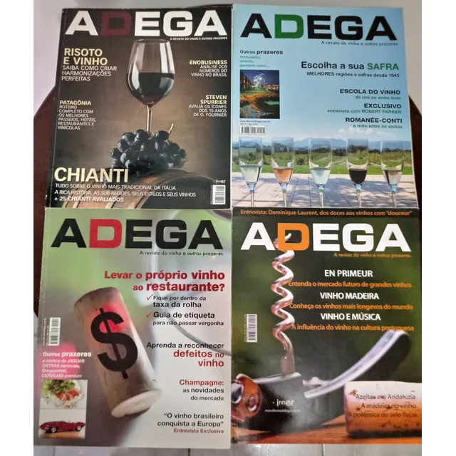 Lote Com 8 Revistas Adega,decanter E Wine Spectator!
