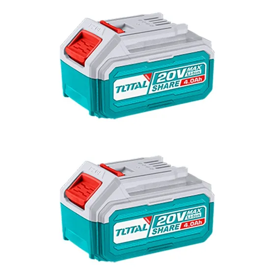 Pack 2 Baterías De Litio-ion 20v 4 Amperes Industrial Total