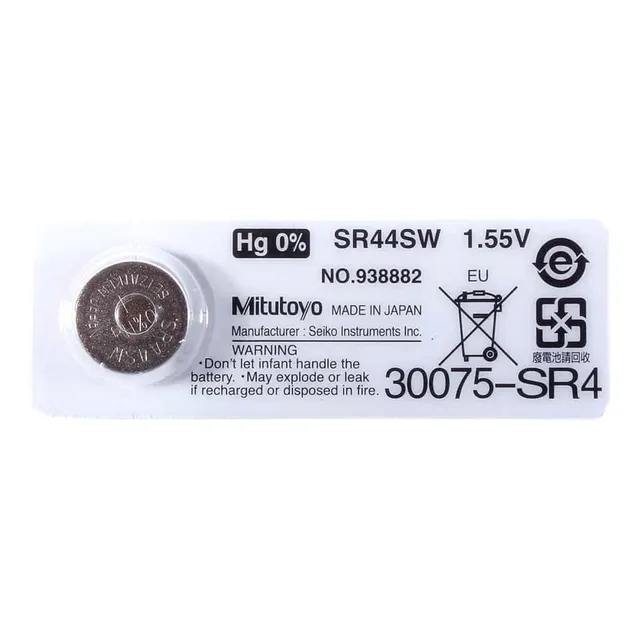 Batería Sr44sw Original Mitutoyo 938882 1,55v