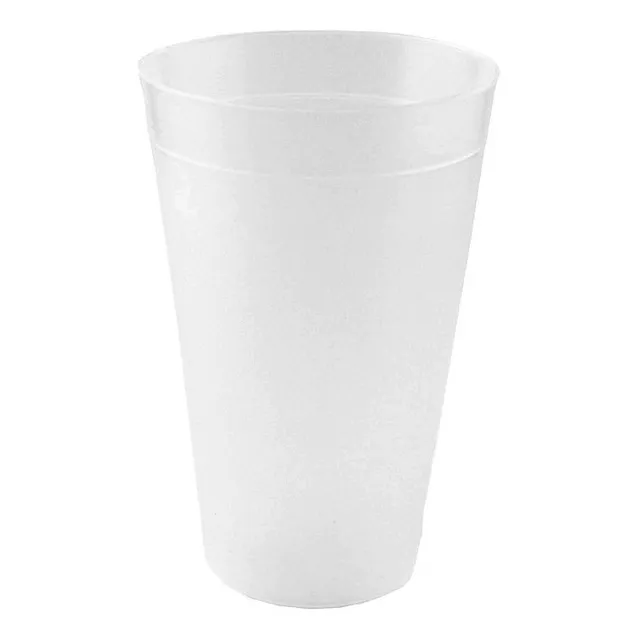 Vaso Eco Vaso Natural Plástico Fiestas Evento 500cc  X 60 U.
