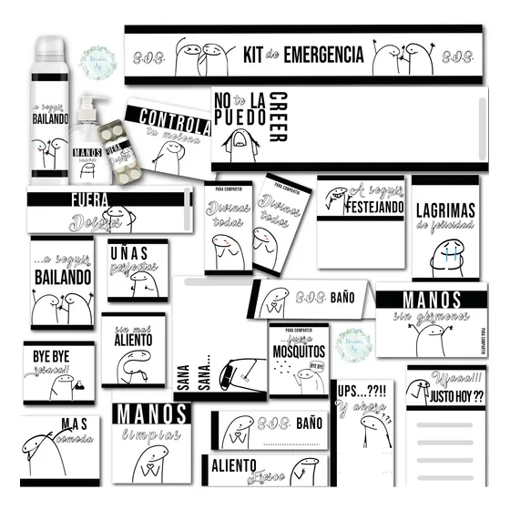 Kit Baño Imprimible S.o.s. Flork Fiestas, 15, Casamientos
