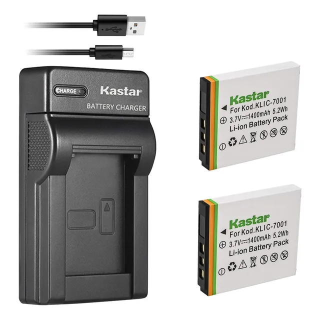 Cargador De Batería Kastar Para Cámaras Kodak Klic-7001 Easy