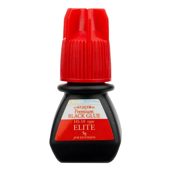 Cola Elite Hs10 Premium Extensão De Cílios Black Glue 5ml