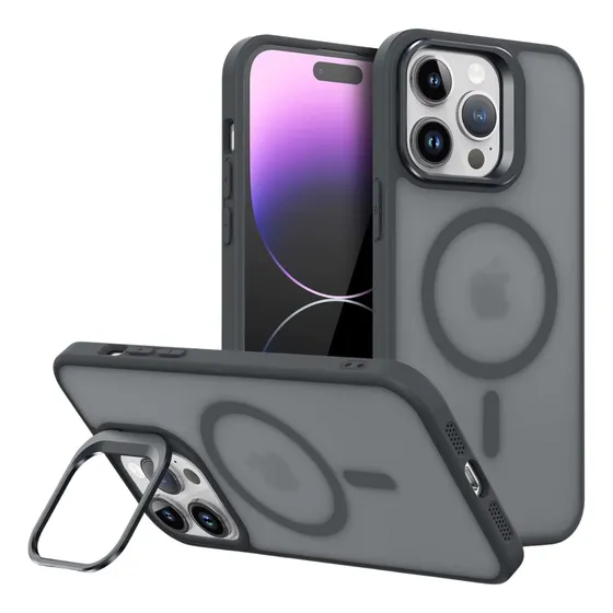 Funda Protector Con Magsafe Para Iphone 11/12/13/14/15/16 Negro Iph 13