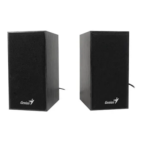 Parlante Stereo Genius Usb Ideal Escritorio Pc Notebook Color Negro | Cuotas sin interés