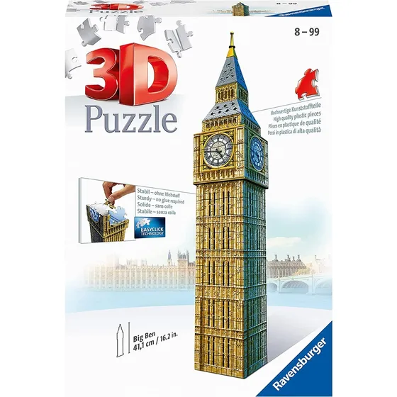 Rompecabezas Puzzle 3d Big Ben Reloj Londres Ravensburger