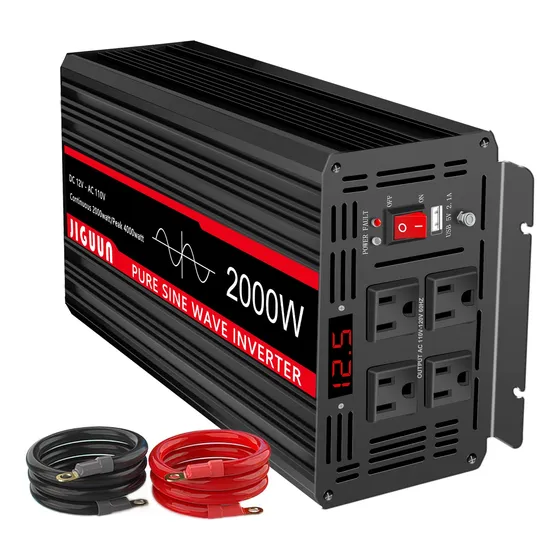 Inversor De Corriente Onda Senoidal Pura 2000w, 12v Dc A