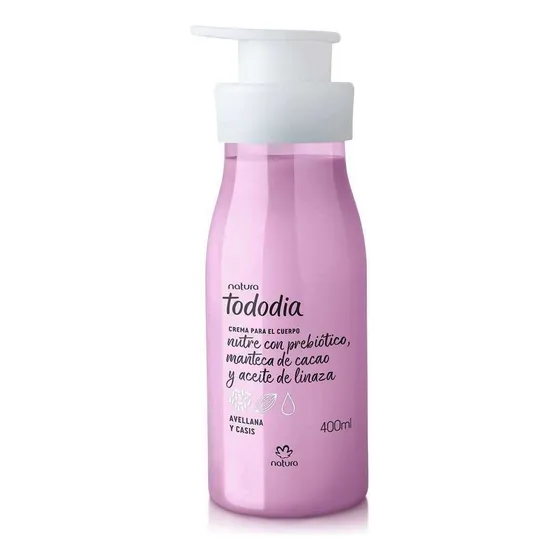 Crema Natura todo dia Para El Cuerpo 400 Ml avellana y casis
