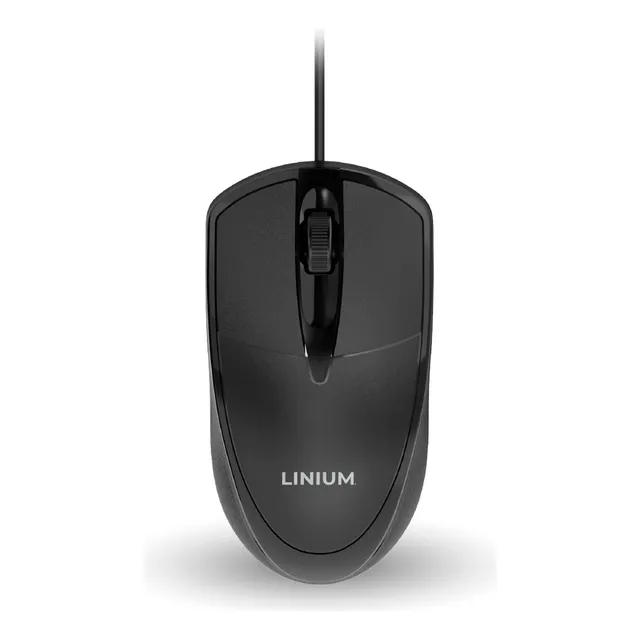 Mouse Alámbrico Linium Ergonómico Economico Usb Premium