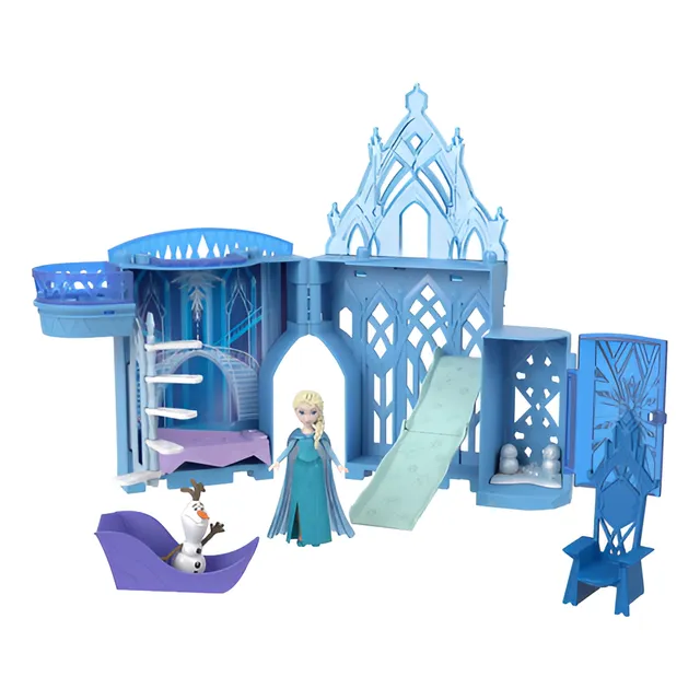 Muñeca Elsa Con Castillo De Hielo