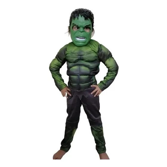 Disfraz Super Heroe Hulk Para Niños
