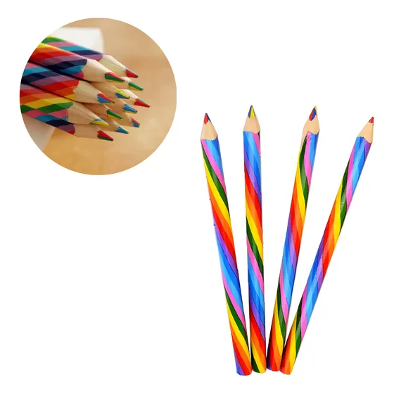 Lápices Multicolor Pack X 28 Lápiz Souvenir Color Arco Iris