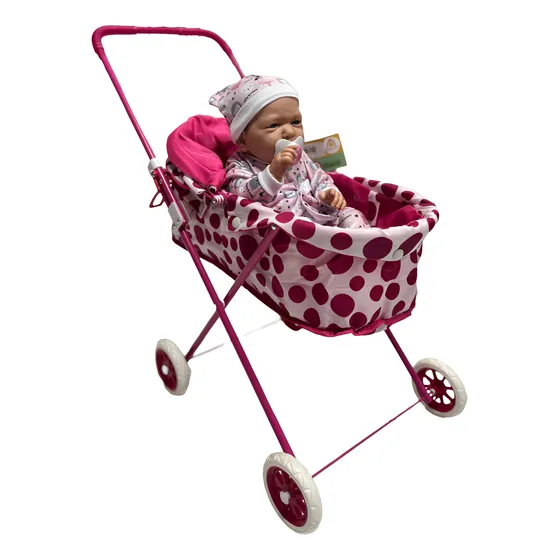 Bebote Reborn Bebe Super Realista Casita + Cochecito