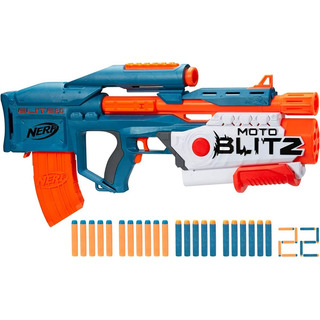 Nerf Elite 2.0 Motoblitz Blaster Pistola Con 10 Dardos Nerf Elite 2.0 Motoblitz Blaster Pistola Con 10 Dardos