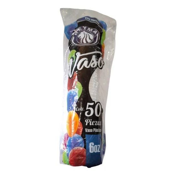 Vaso Desechable Reyma 6 Onzas Pack Con 100 Piezas Color Transparente