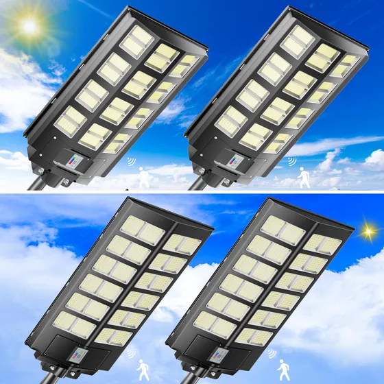 Luz Solar Calle Para Exterior Control Remoto Sensor