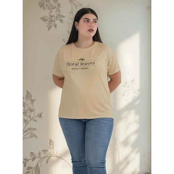 Remera Onyx Estampada Lycra Floral Mujer Talles Grandes