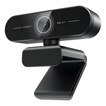 Cámara Web 4k Uhd 8mp Enfoque Automático Con 60fps Y 2mics Color Negro