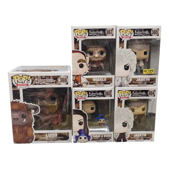 Funko Pop Laberinto Laberynth Set Jareth Hoggle Sarah Ludo