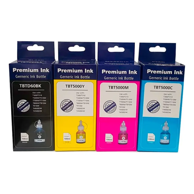 Kit De 4 Tintas Genéricas Para Brother Dcp-t510w/dcp-t300