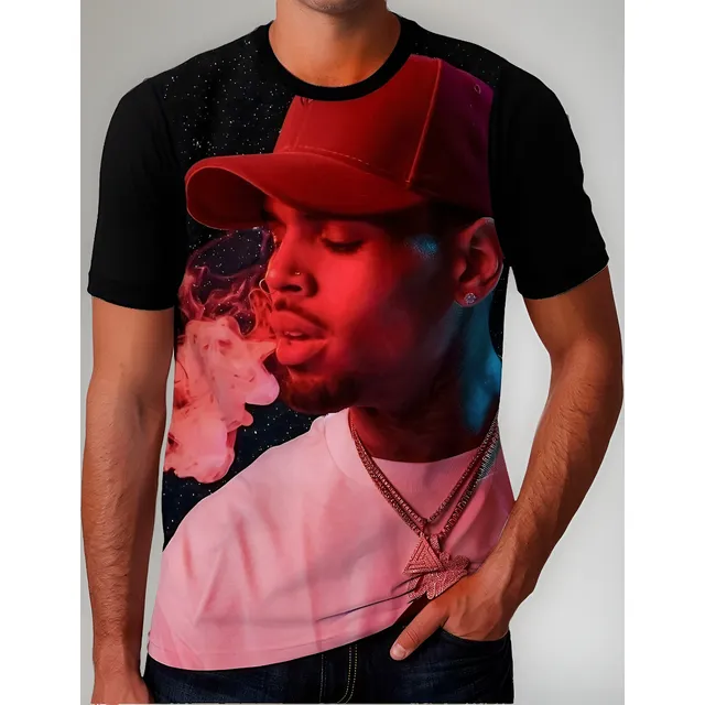 Camisa Camiseta Chris Brown Cantor Rapper Rap Hip Hop Hd 07