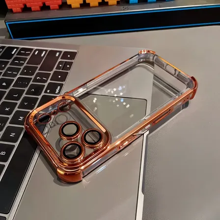 Capa Case Para Capinha Durável Compatível iPhone 17 Pro Max Cor Laranja 17promax