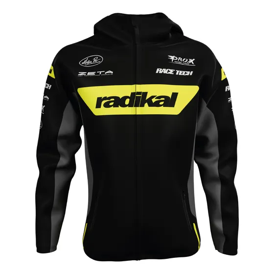 Rompeviento Campera Iron Fluo-negro Radikal Racing