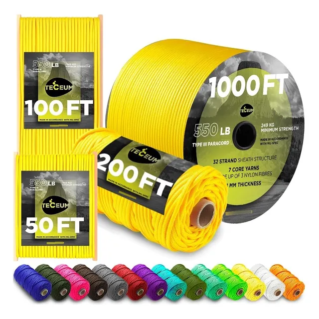 Teceum Paracord Cuerda De Nylon Para Supervivencia En 45 Col