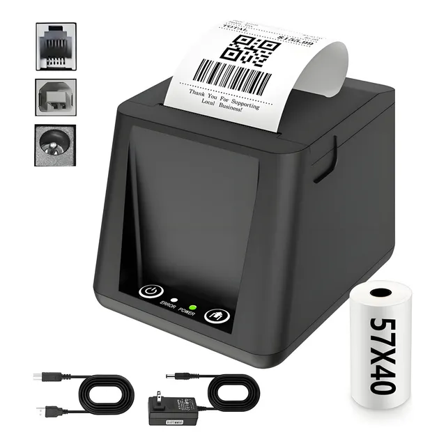 Impresora De Recibos Easytime 5813 58mm Punto De Venta Hucha Usb Color Negro