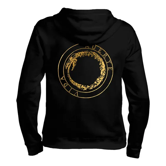Sudadera Canserbero Rap Logo Dorado Doble Estampado