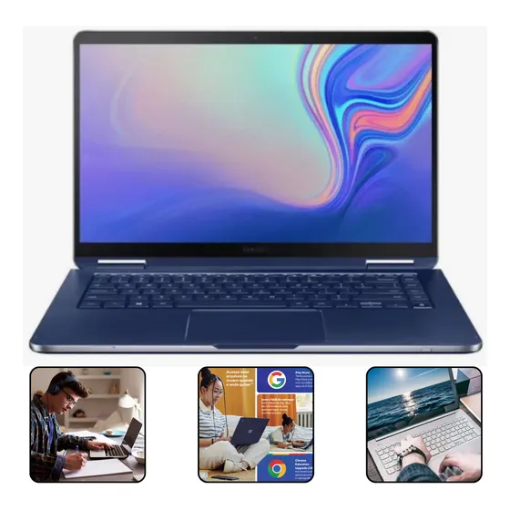 Chromebook Multilaser Laptop 14'' Google Azul Ultra Celeron