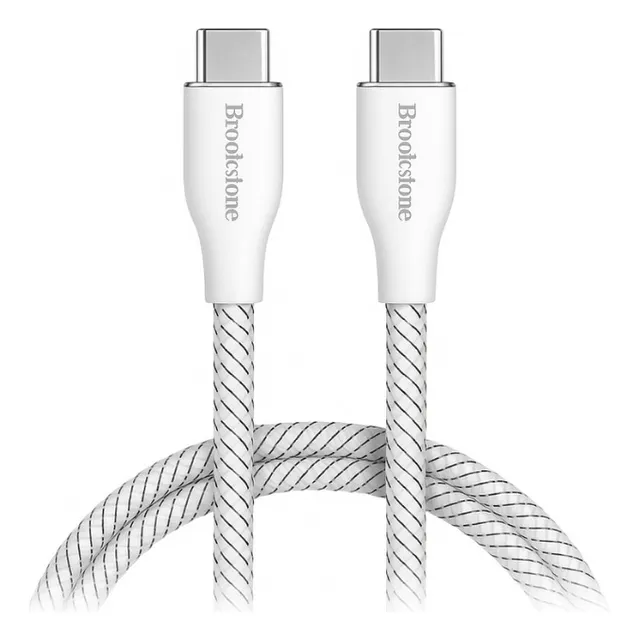Cable Tipo C A C Carga Rapida 60w Reforzado 1.22m Brookstone