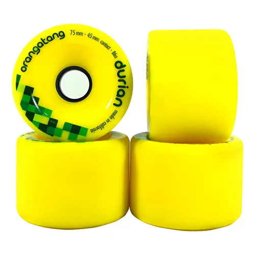 Rodas Orangatang Durian 75mm 80a Laranja Longboard Skate | Frete