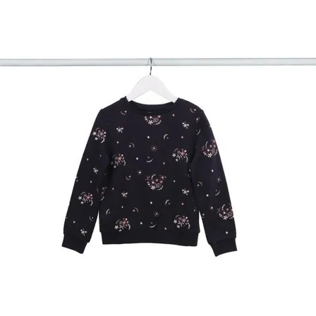 Polerón Niña Wondrus G Full Print Sweatshirt Azul Oscuro
