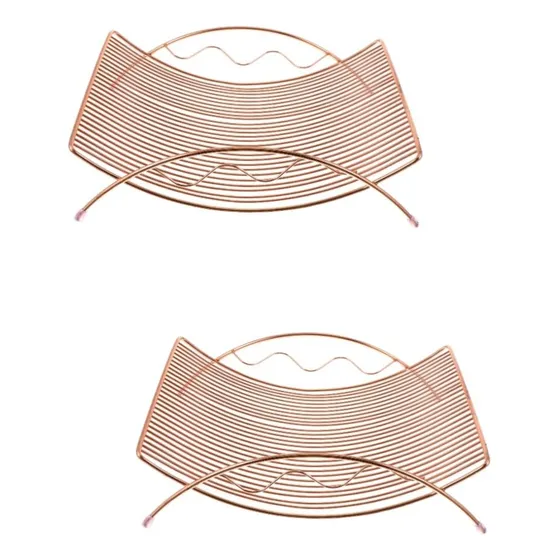 Cesta Fruta Metal Soporte Decoracion Rustica Escritorio Casa